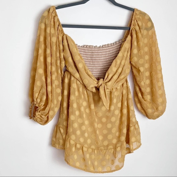 New Show Me Your Mumu Nita Top Small Yellow - Picture 3 of 8